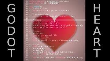 #GODOT #SHADERS : How to make cool #HEART Must see!