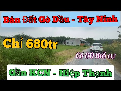 Video Lô Đất 11m Mặt Tiền Lộ Nhựa Kế Bến KCN Hiệp Thạnh Gò... - youtube
