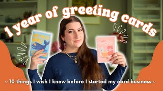 10 lessons from 1 year of my greeting card business