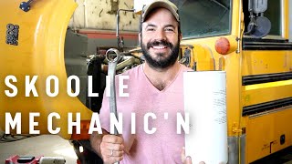 MUST DO Skoolie Maintenance 101 (oil, coolant, & adding a block heater, too!)