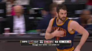 NBA, playoff 2016, Cavaliers vs. Hawks, Round 2, Game 4, Move 37, Kevin Love, 3 pointer