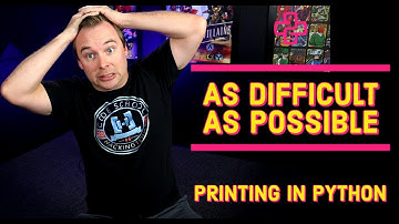 How to print to the console in Python in the most difficult way possible // As Difficult As Possible
