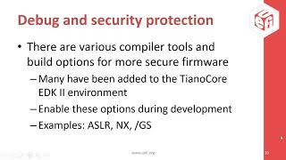 UEFI Forum Secure Coding Webinar
