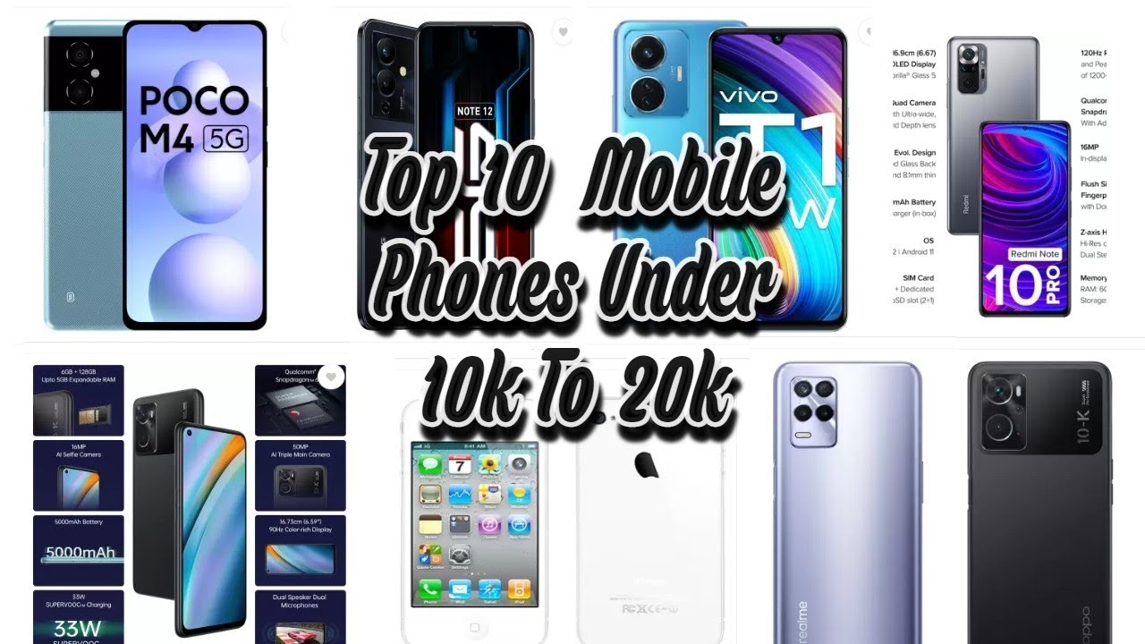 Top 10 Best Phones Under 10k to 20k To Buy In Amazon Or Flipkart