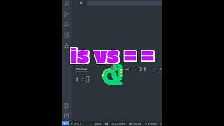 is vs == in Python — Know the Difference! ⚠️🐍 #coding#python