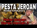 Makan jeroan pakai lalap sereh  makan masak dirumah dengan kenikmatan tiada tara