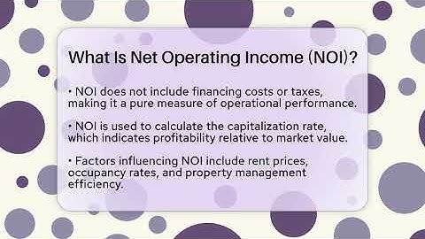 What Is Net Operating Income (NOI)? - Home Investing Experts