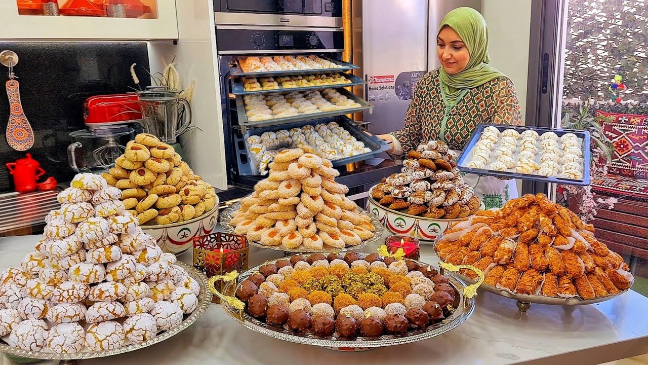 حلوة تنسيك في الاخرى حلويات العيد 2026 ريشبوند غريبة سميدة كوك مشققة بهلة حلوة الفرماج معلكة الكركاع