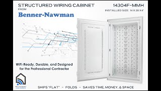 "Flat" Structured Wiring Cabinet - from Benner-Nawman!