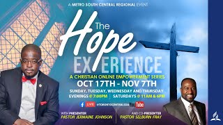 The Hope Experience | Caution - God at Work | Pastor Jermaine Johnson | Oct. 31st, 2020 | Morning