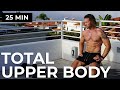 The ultimate 25 min upper body dumbbell workout for arms chest back  shoulders