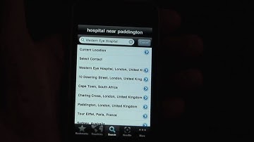 Search capabilities of VoxTrek satelite navigation with turn by turn voice guidance for iPhone