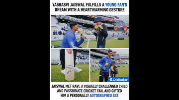 Nice Gesture From Yashasvi Jaiswal❤️❤️