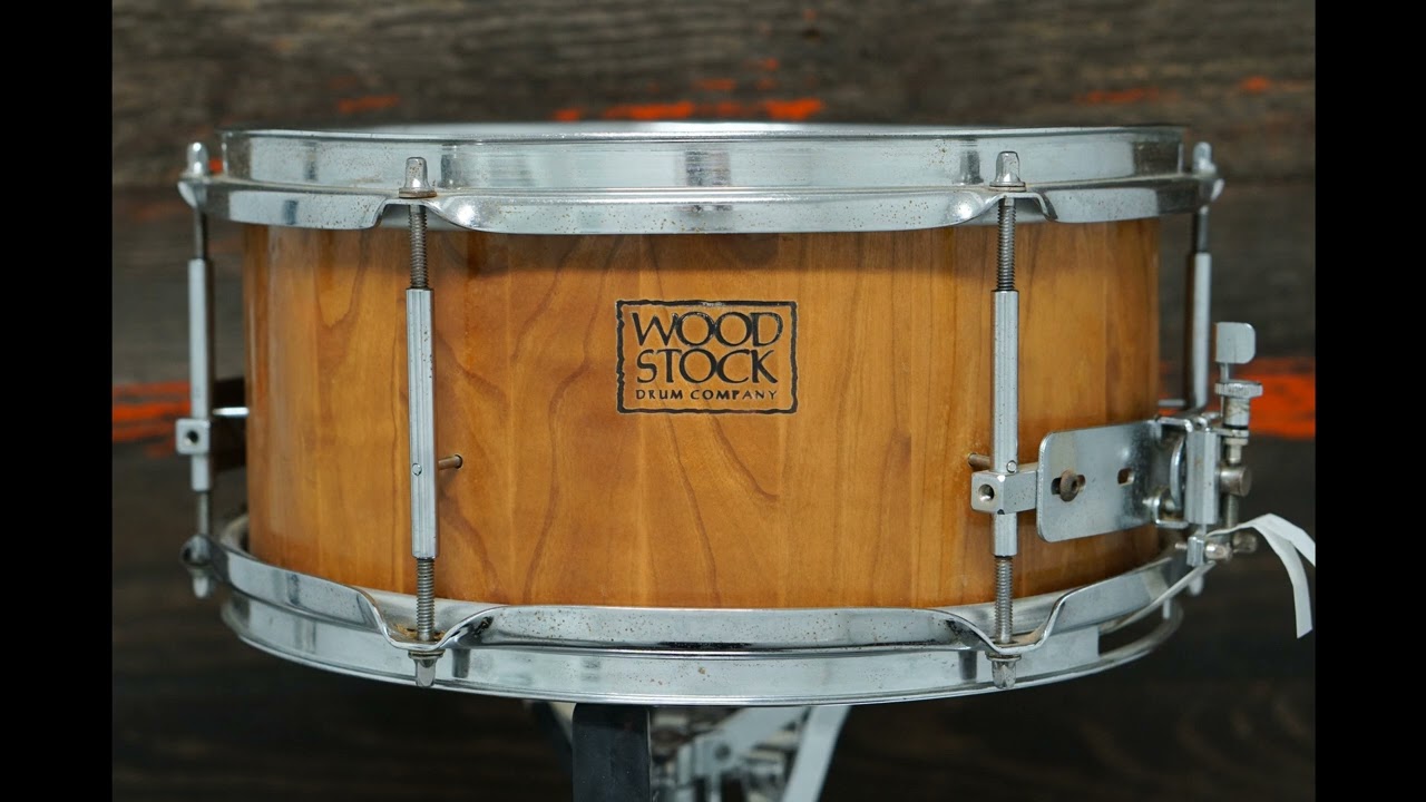 SOLD - Woodstock Drum Co. 5.5x12" Stave Shell Snare Drum