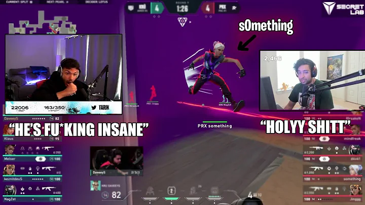 Tarik & ShahZaM React To PRX S0mething DESTROYING KRÜ Esports | VCT Champions 2023