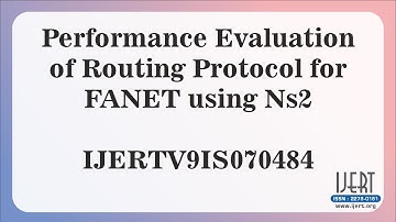 Performance Evaluation of Routing Protocol for FANET using Ns2