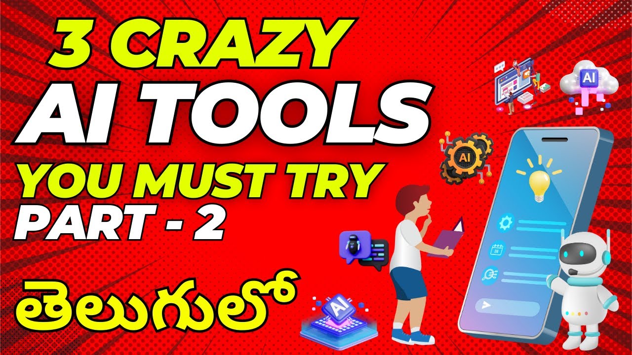 3 Crazy Ai tools in Telugu 2023 | Crazy Ai Tools you must try in 2023 ...