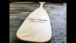 These custom made Oars are the perfect gift for the outdoor lovers in your life.