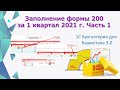 Заполнение формы 200 в 1С в 2021 году Часть 1