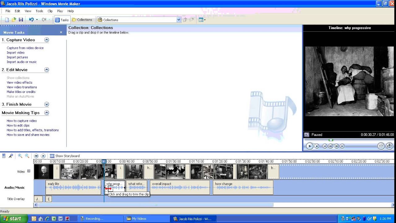3 Add Text Titles Credits in Windows Movie Maker - YouTube