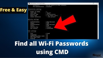Find All Wi-Fi Passwords Using Command Prompt || Windows 10/8/8.1/7/XP