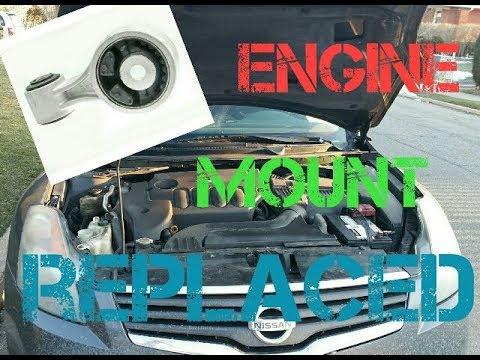 2008 NISSAN ALTIMA- Replacing THE ENGINE MOTOR MOUNT... - YouTube