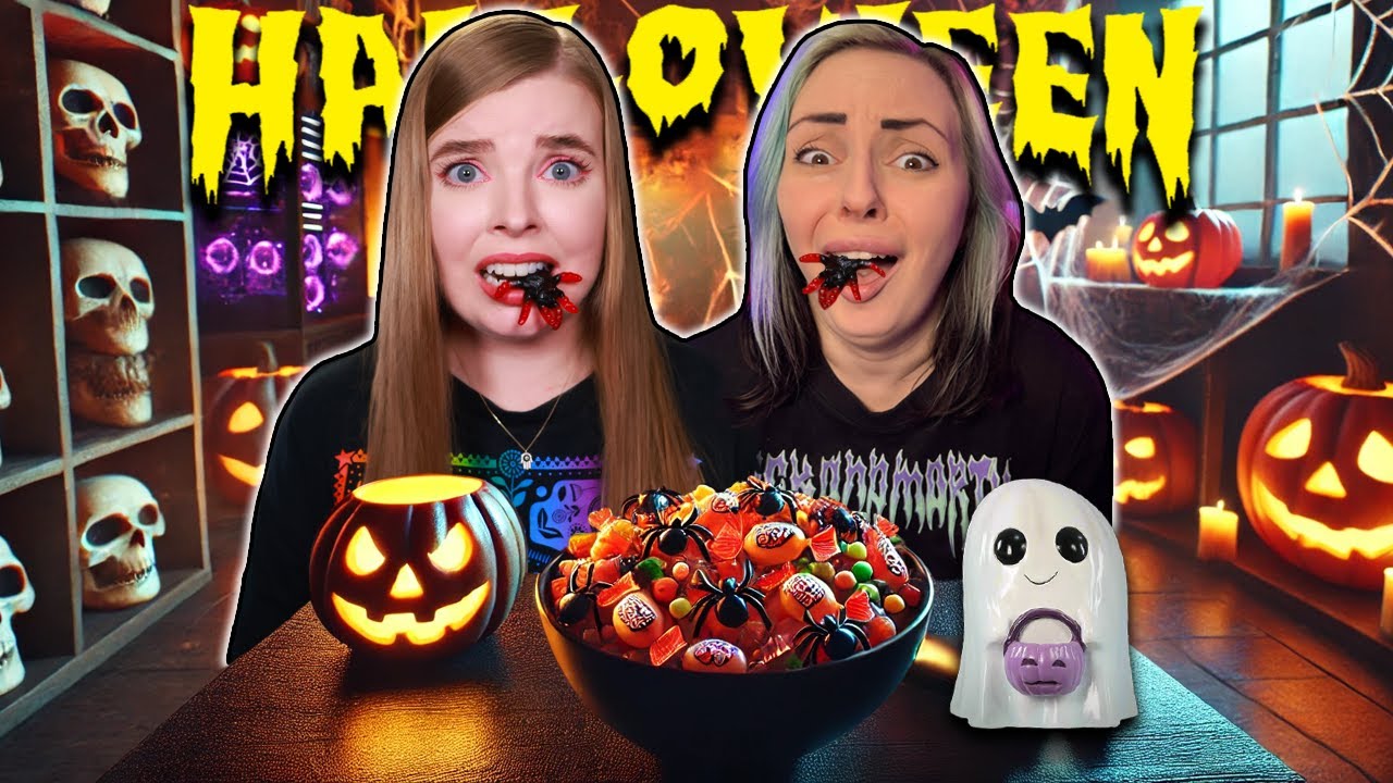 PADNIESZ = JESZ HALLOWEENOWE SŁODYCZE CHALLENGE 🎃@Milusia Klaudusia