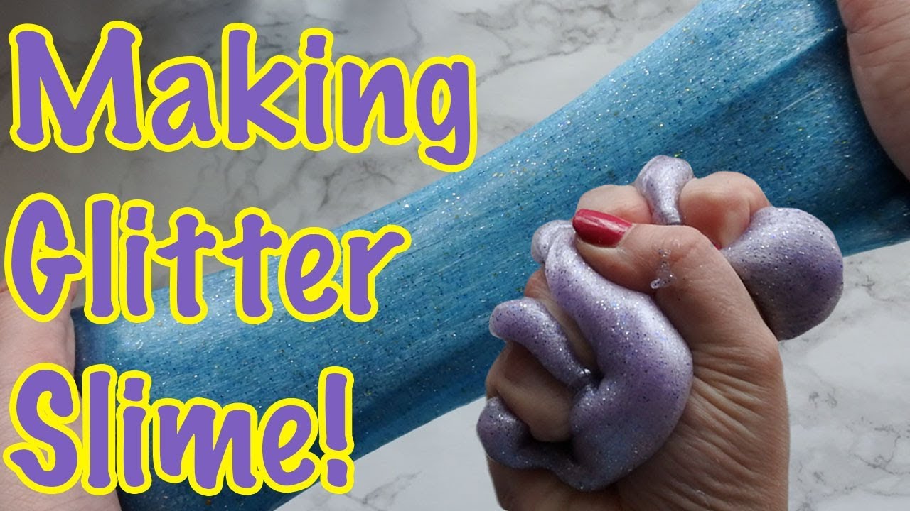 Easy DIY Glitter Glue Slime - Mom Spark - Mom Blogger