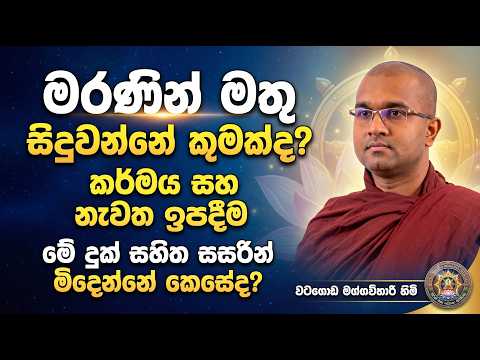 මරණින් මතු සිදුවන්නේ කුමක්ද? | කර්මය සහ නැවත ඉපදීම | Watagoda Maggawihari Thero