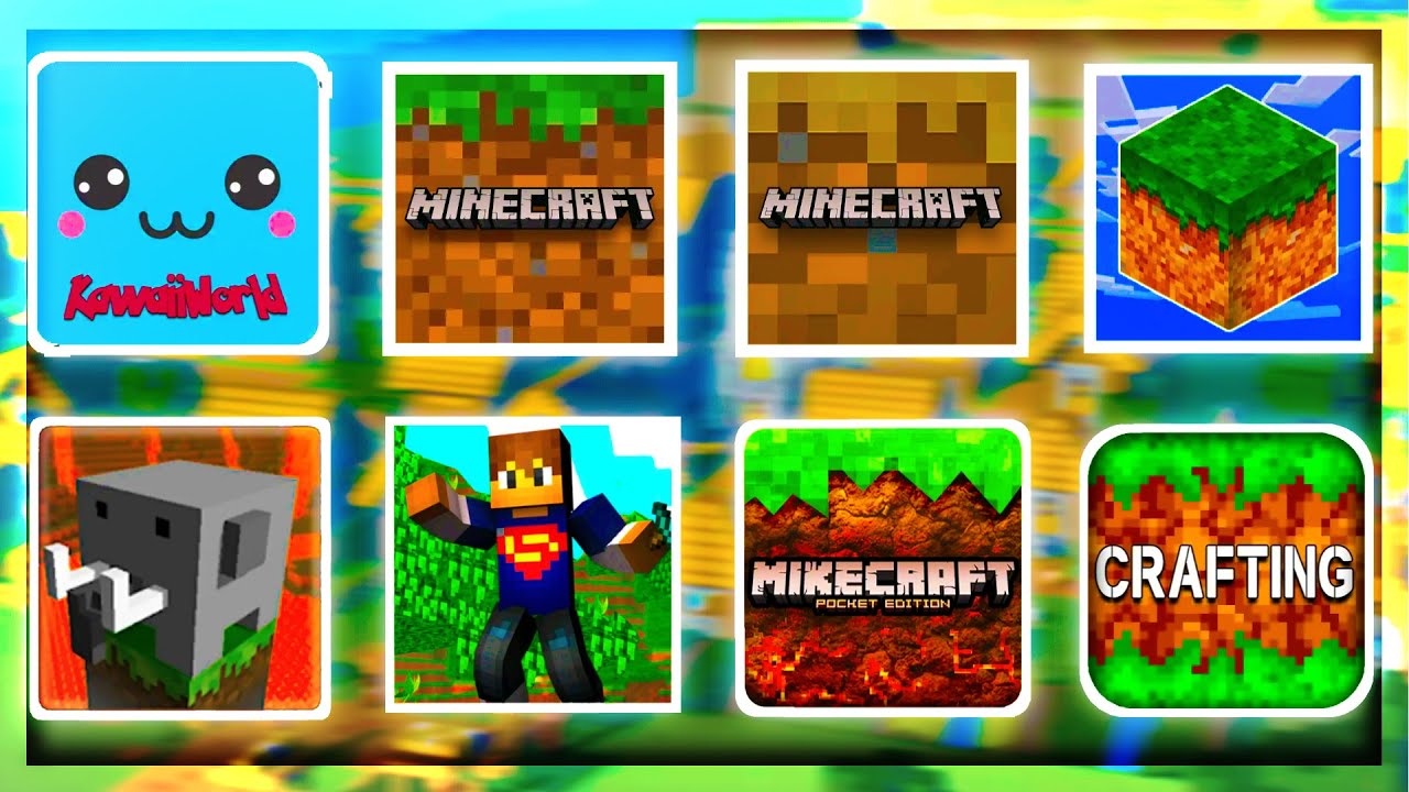 Minecraft, Craftsman Building Craft, Mikecraft, Minicraft, Eerskraft, Multicraft, MCPE, Lokicraft