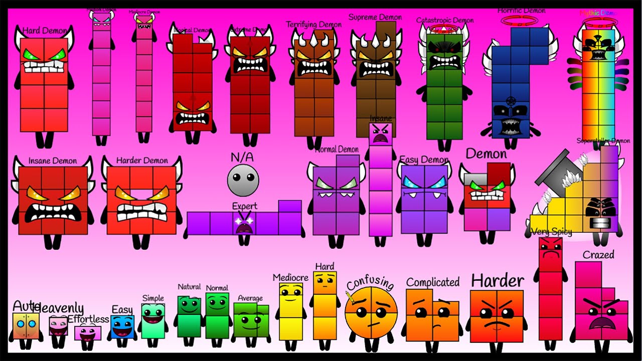 Sprunki Oc Difficultyblocks Band All 1-7 (Remastered) | Compilation Difficultyblocks