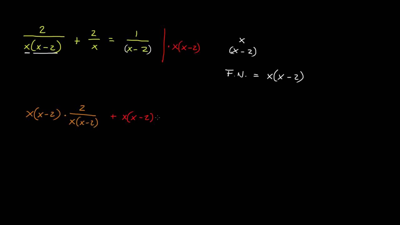 Rasjonale likninger 1