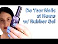 Watch Me Do My Nails. DIY Rubber Gel Nails At Home. ENG