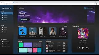 Music Home Page Template - Using HTML, CSS, JavaScript