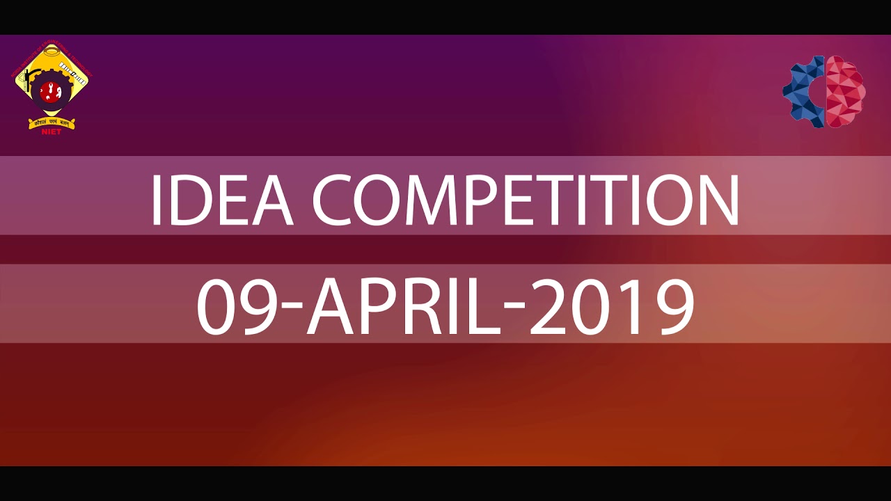 Institute Innovation Council || Niet Presents Idea Competition || MHRD || MIC
