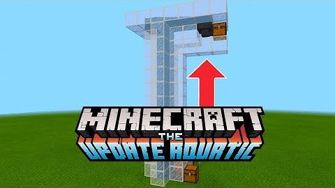 HOW TO MAKE AN ITEM ELEVATOR IN MINECRAFT AQUATIC UPDATE! REDSTONE TUTORIAL! (PE,Xbox,Win10,Switch)