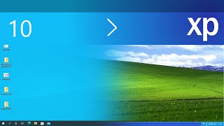 Windows 10 transformado en Windows XP