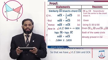 Class 10 - Mathematics - Chapter 9 - Lecture 3 - Chords of a Circle (Theorem 4.5) - Allied Schools