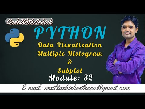 Lecture 32: Multiple Histogram | Subplot || by Ashish Asthana