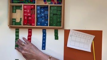 Montessori Stamp Game static Multiplication