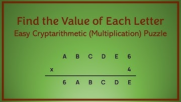 Can You Find the Value of Each Letter in the Cryptogram/Cryptarithmetic - Number Theory Puzzle