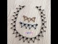 Çok Kolay Şık Kolye Yapımı Tek İğne İle (Easy Stylish Necklace Making With Crystal Beads)