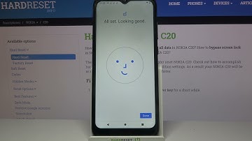How to Set Up Face Unlock on NOKIA C20 – Scan Face
