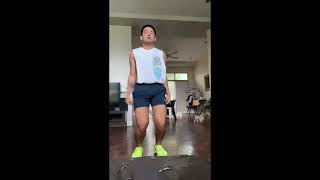Module 5 week 1 tabata workout with white shirt