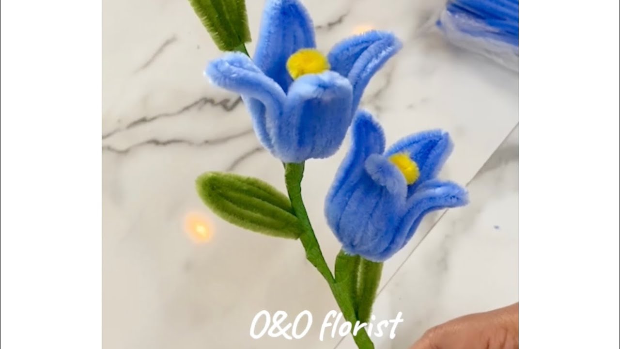 Diy ดอกไม้จากลวดกำมะหยี่