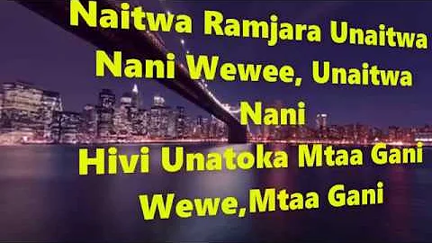 OTILE BROWN FT BARAKAH DAH PRINCE -  NISEME NAWE OFFICIAL VIDEO LYRICS