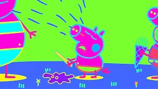 Peppa Pig Crying Very Hot Day Peppa Pig Video Effects Robot,Miror,Oldtv And Other Effects