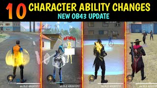 10 Character Ability Changes In New OB43 Update - Garena Free Fire