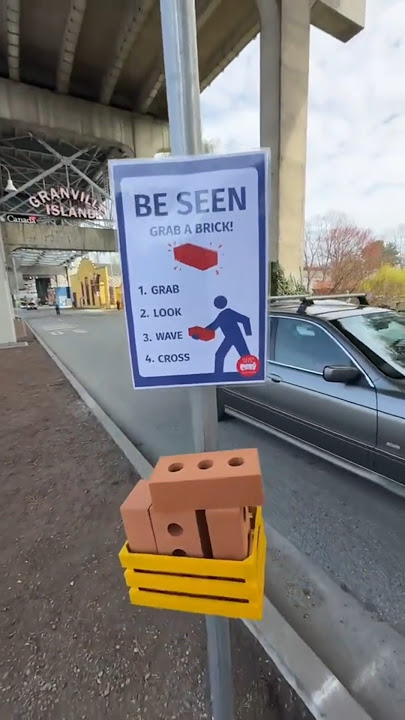 Bricks For Pedestrians In Canada🇨🇦 😱#videoshorts #shorts