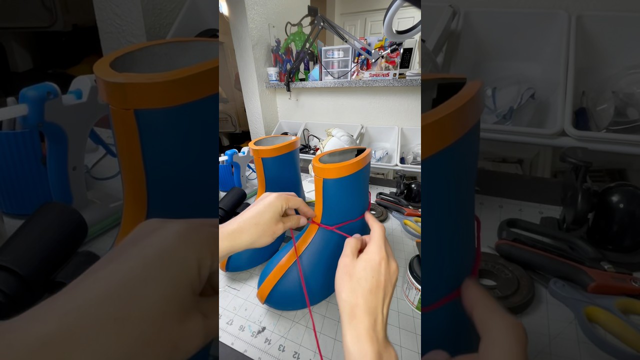 Dragon Ball Goku boots DIY #dragonballcosplay #gokucosplay #cosplaydiy #foamcrafts #foamsmith #art